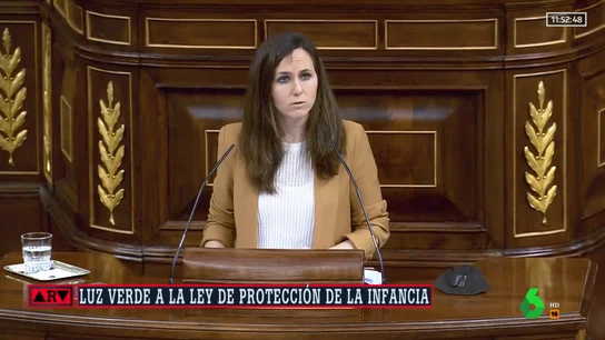 Ione Belarra, ministra de Derechos Sociales y Agenda 2030, en el Congreso Ione Belarra