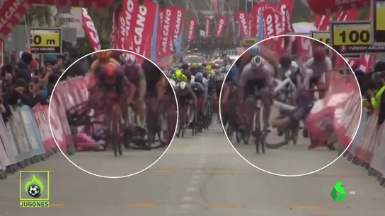 Caida ciclista Caida ciclista