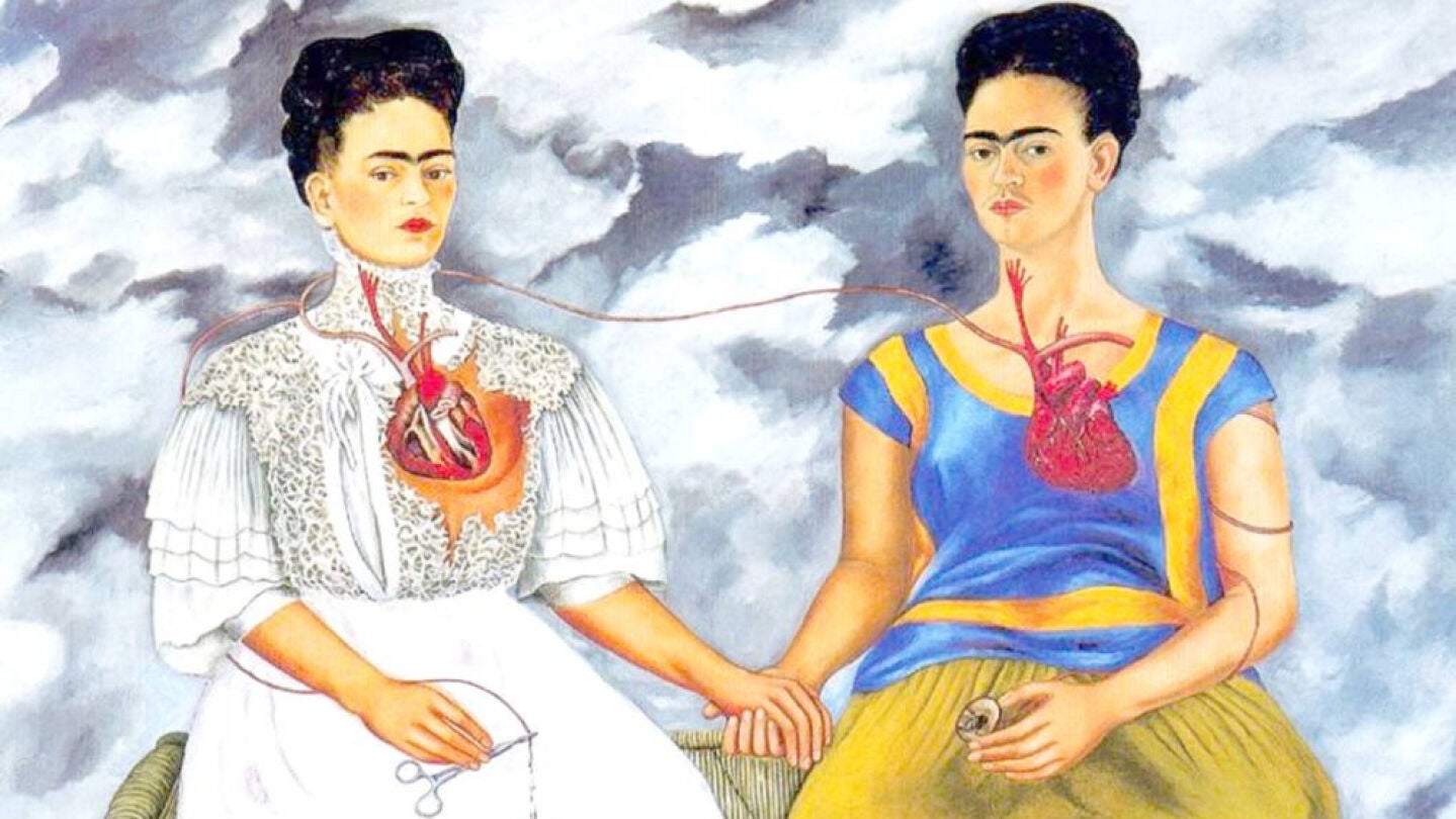 Cuadro 'Las dos Fridas', de Frida Kahlo Cuadro 'Las dos Fridas', de Frida Kahlo