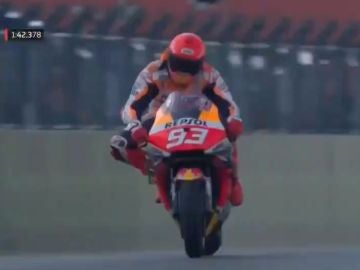 Marc M&aacute;rquez en los libres 1 del GP de Portugal