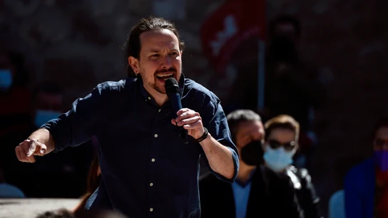 Pablo Iglesias, en un acto de precampaña en Alcalá de Henares Pablo Iglesias, en un acto de precampaña en Alcalá de Henares