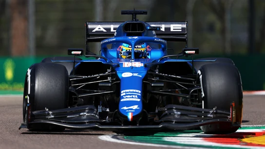 Alonso, en el Alpine Alonso, en el Alpine