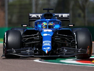 Alonso, en el Alpine Alonso, en el Alpine