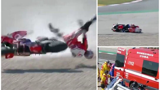 Brutal accidente de Jorge Mat&iacute;n