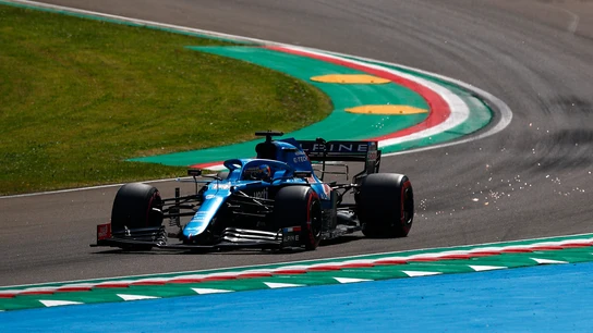 Fernando Alonso, en el GP de Emilia-Romaña Fernando Alonso, en el GP de Emilia-Romaña