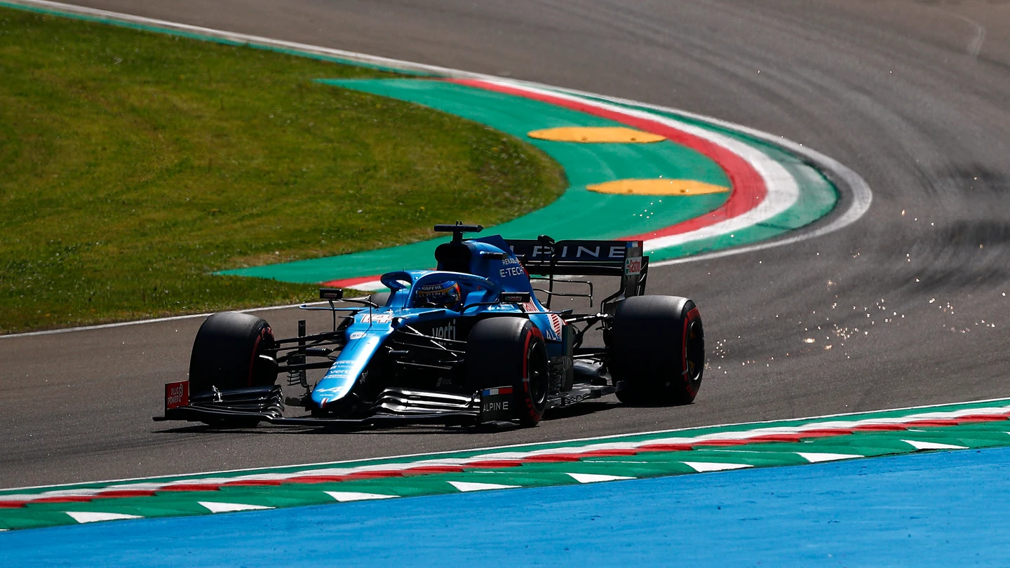 Fernando Alonso, en el GP de Emilia-Romaña Fernando Alonso, en el GP de Emilia-Romaña