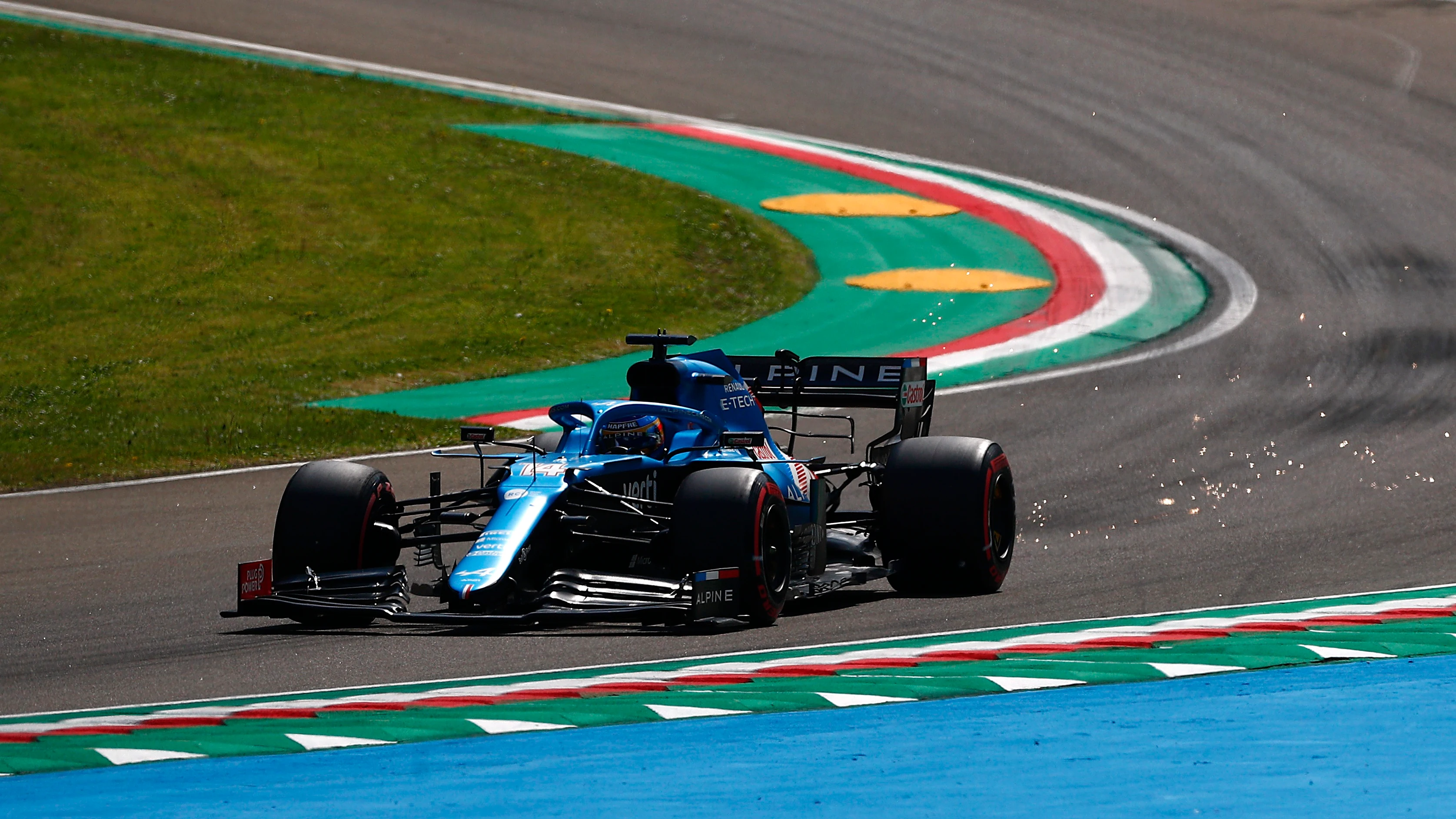 Fernando Alonso, en el GP de Emilia-Romaña