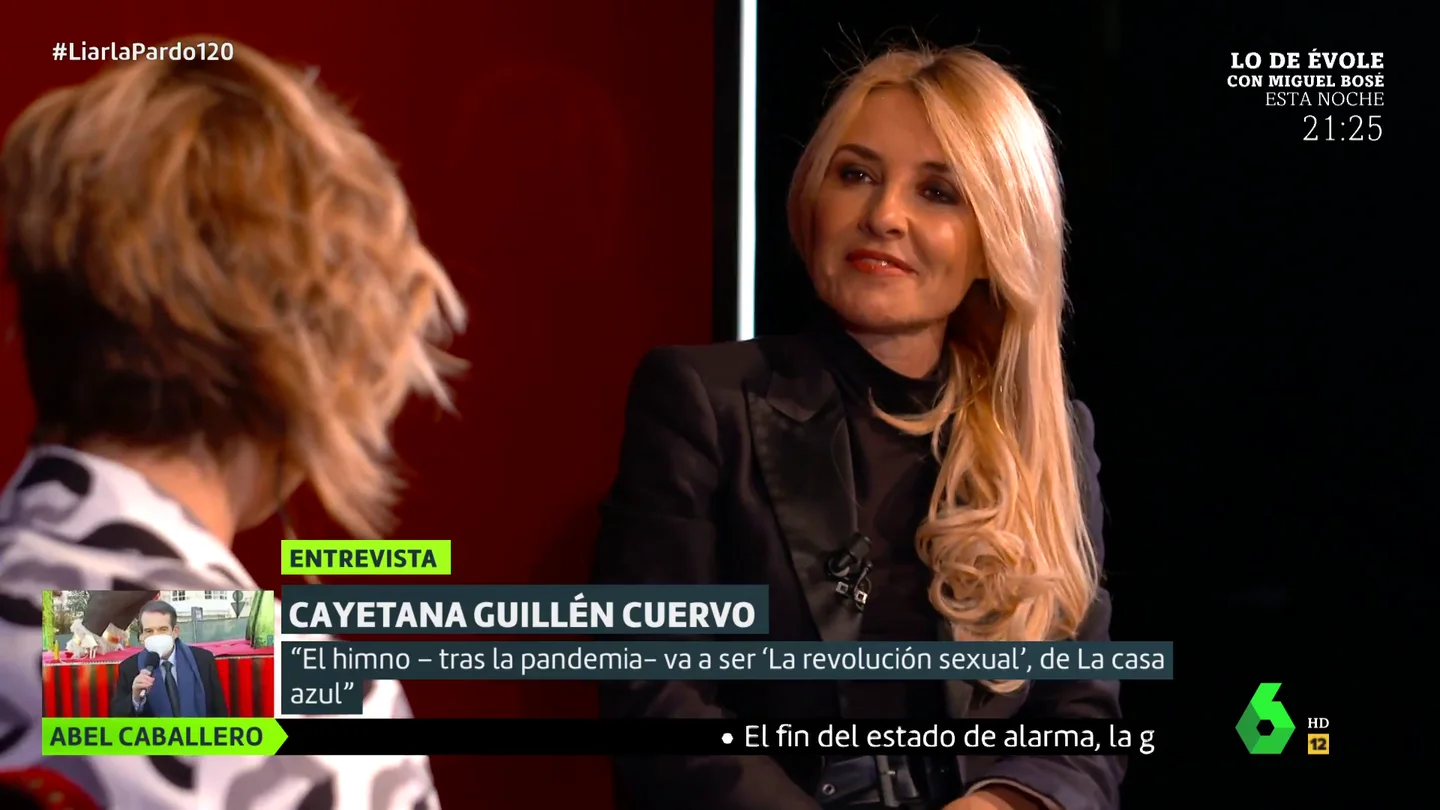 La predicción de Cayetana Guillén-Cuervo sobre cómo será la vida tras la pandemia: "La gente en pelotas, dándose besos con lengua" La predicción de Cayetana Guillén-Cuervo sobre cómo será la vida tras la pandemia: "La gente en pelotas, dándose besos con lengua"
