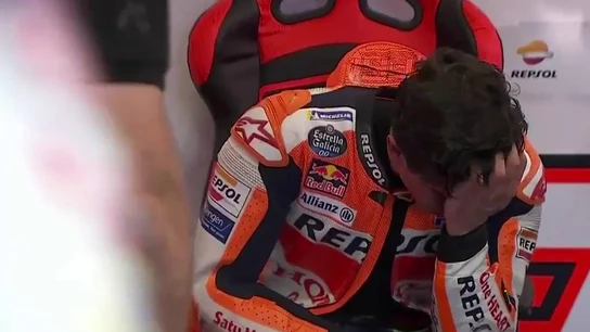 Marc Márquez, llorando Marc Márquez, llorando