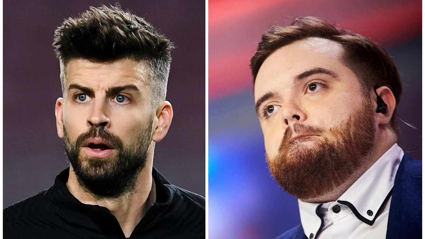 Piqué e Ibai Llanos Piqué e Ibai Llanos