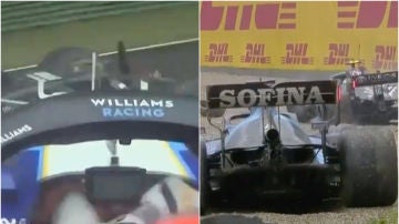 Accidente entre Valtteri Bottas y George Russell en el GP de la Emilia-Romagna