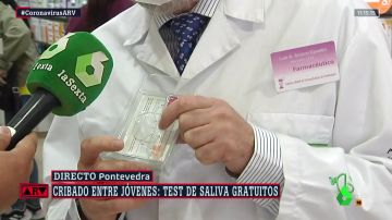 El test de saliva disponible en las farmacias de Galicia.
