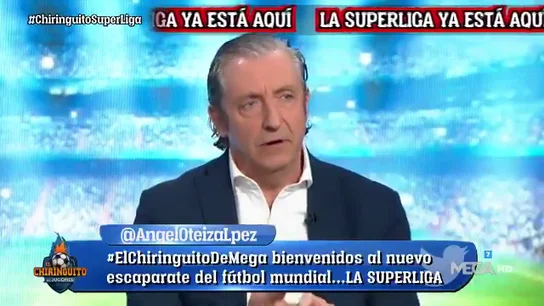 Pedrerol, tajante: "Tebas amenaza con echar a Barça, Madrid y Atleti de LaLiga.. a ver cómo la vende luego" Pedrerol, tajante: "Tebas amenaza con echar a Barça, Madrid y Atleti de LaLiga.. a ver cómo la vende luego"