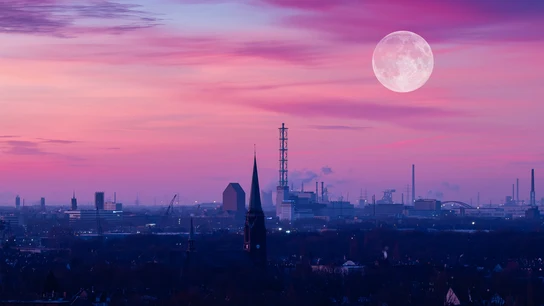 Superluna rosa o luna de huevo Superluna rosa o luna de huevo