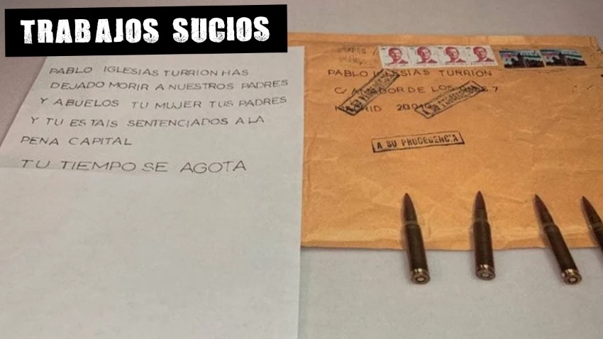 Imagen de la carta recibida por Pablo Iglesias