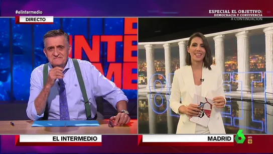 La broma de Wyoming a Ana Pastor sobre Rocío Monasterio en pleno directo de El Intermedio La broma de Wyoming a Ana Pastor sobre Rocío Monasterio en pleno directo de El Intermedio