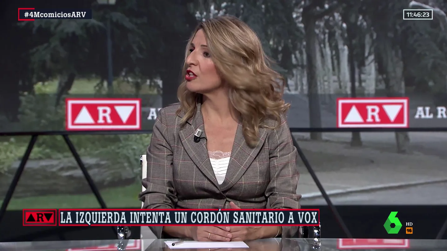 Yolanda Díaz cree que "el PP se está equivocando" al no rechazar a Vox e insta a seguir el ejemplo de Feijóo Yolanda Díaz cree que "el PP se está equivocando" al no rechazar a Vox e insta a seguir el ejemplo de Feijóo