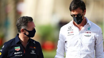 Christian Horner y Toto Wolff