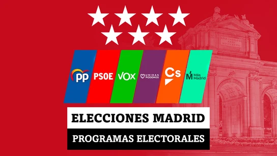 Estos son los programas electorales de PSOE, PP, Más Madrid, Vox, Podemos y Ciudadanos en las elecciones en la Comunidad de Madrid Estos son los programas electorales de PSOE, PP, Más Madrid, Vox, Podemos y Ciudadanos en las elecciones en la Comunidad de Madrid