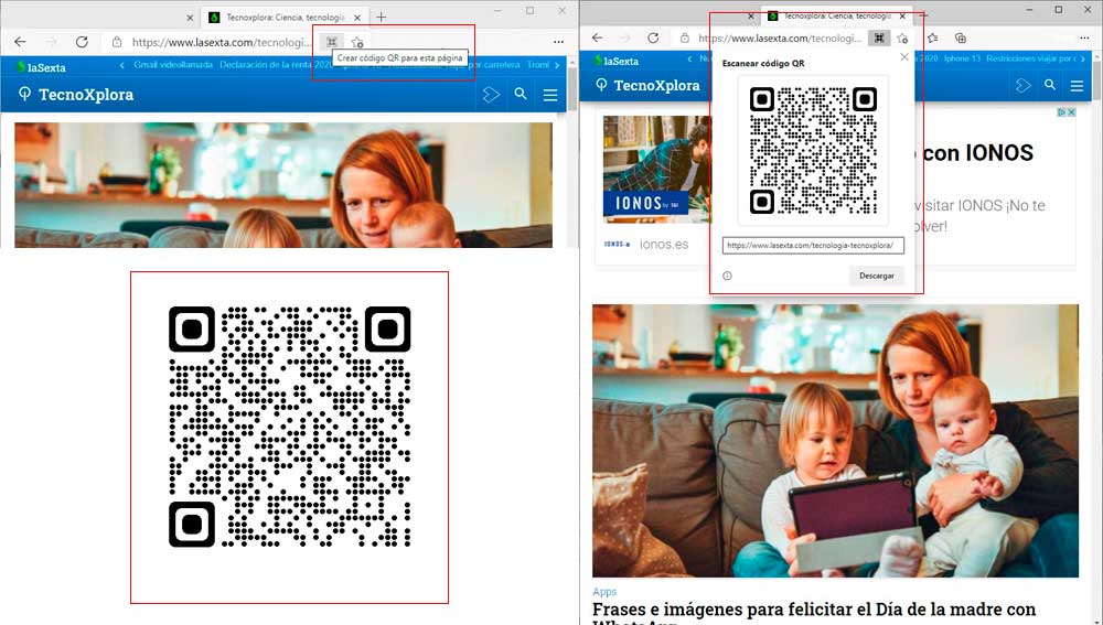 Creando QR para compartir páginas web