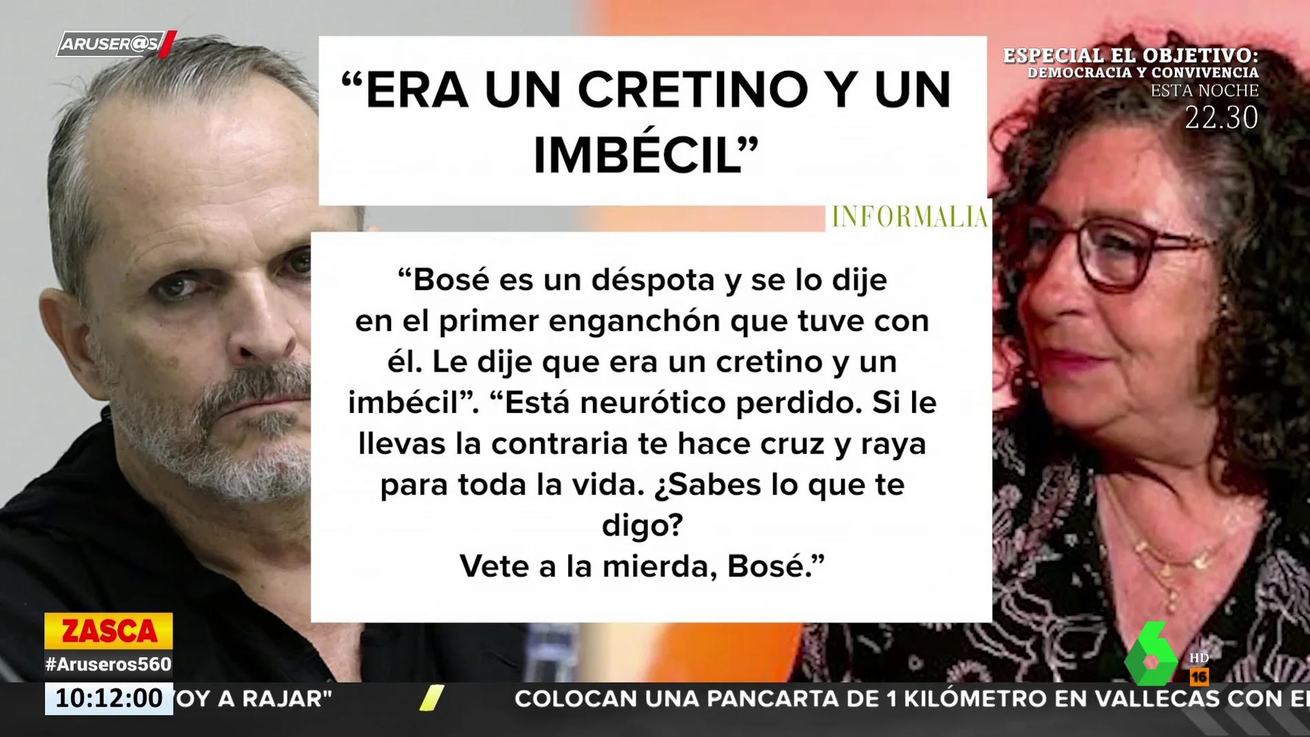 La exsuegra de Miguel Bosé carga contra él: "Era un cretino y un imbécil. Vete la mierda Bosé"