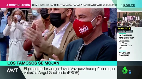 Los famosos que se mojan en la campaña electoral del 4M Los famosos que se mojan en la campaña electoral del 4M
