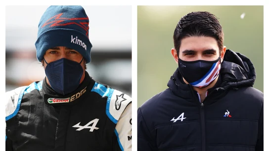 Fernando Alonso y Esteban Ocon Fernando Alonso y Esteban Ocon