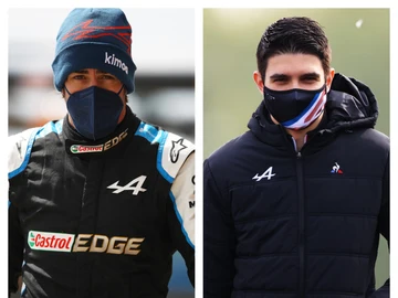 Fernando Alonso y Esteban Ocon Fernando Alonso y Esteban Ocon