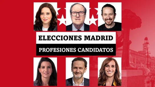 Elecciones Madrid: Ayuso, Gabilondo, García, Iglesias, Monasterio, Bal... estas son sus profesiones Elecciones Madrid: Ayuso, Gabilondo, García, Iglesias, Monasterio, Bal... estas son sus profesiones