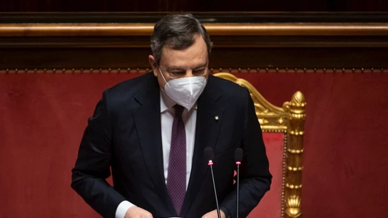 Mario Draghi, primer ministro italiano. Mario Draghi, primer ministro italiano.