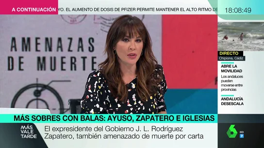 Más Vale Tarde (28-04-21) Mamen Mendizábal desvela que también recibe cartas amenazantes de "locos" y aclara: "Esto no tiene que ver con la enfermedad mental" Más Vale Tarde (28-04-21) Mamen Mendizábal desvela que también recibe cartas amenazantes de "locos" y aclara: "Esto no tiene que ver con la enfermedad mental"