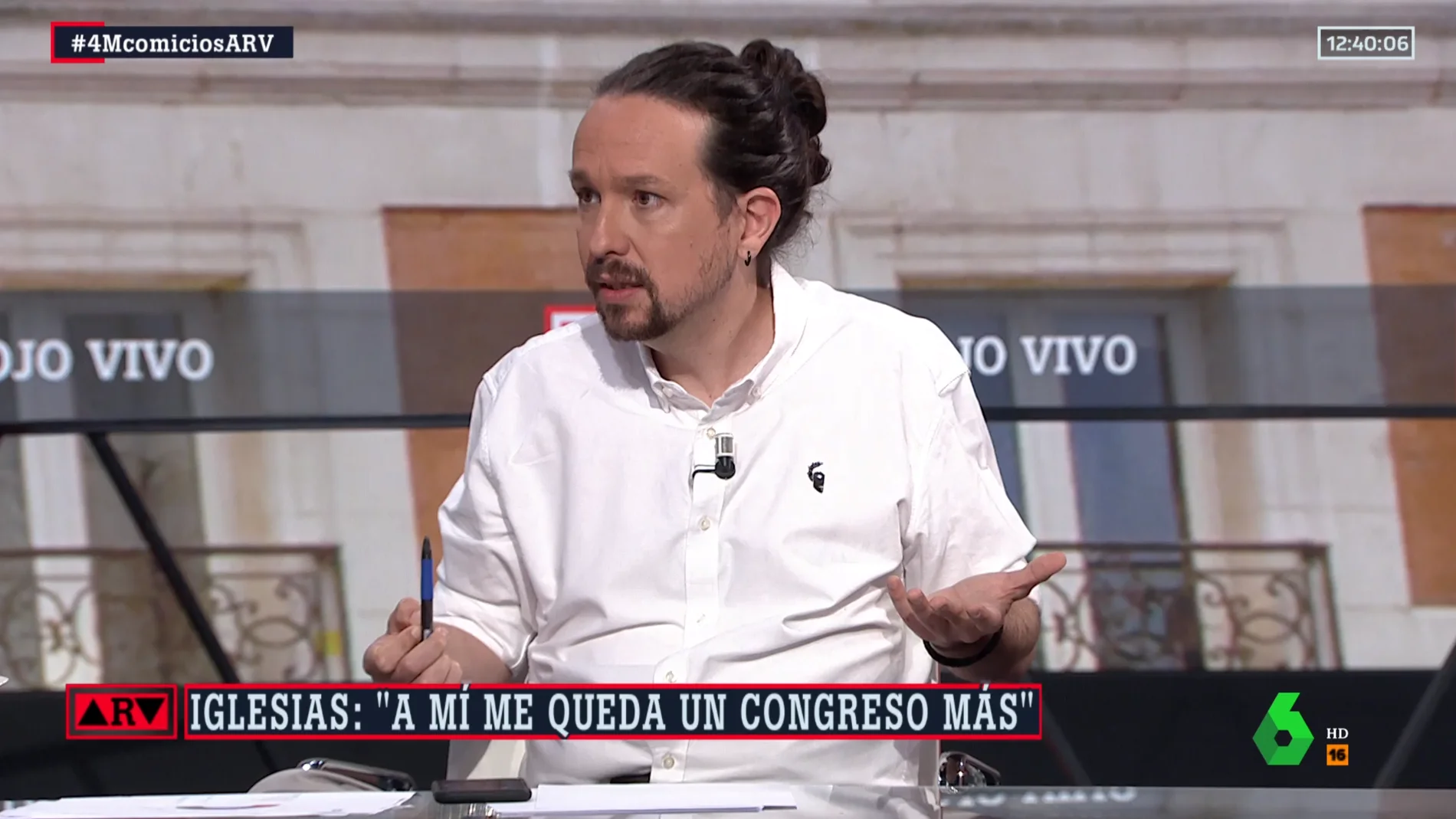 Pablo Iglesias, en Al Rojo Vivo