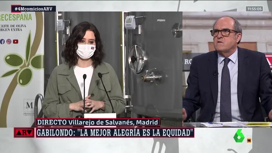 Gabilondo responde al discurso de "la alegría" de Ayuso y dice que ve en ella "el discurso de Vox interiorizado" Gabilondo responde al discurso de "la alegría" de Ayuso y dice que ve en ella "el discurso de Vox interiorizado"