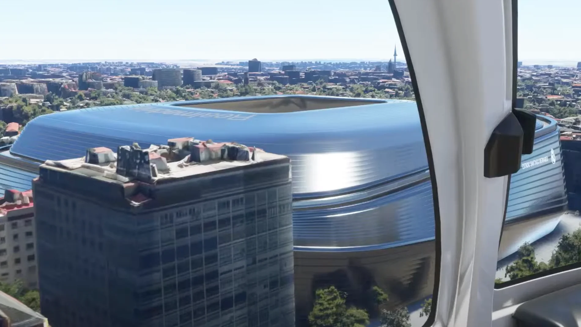  Simulación aérea del nuevo Santiago Bernabéu