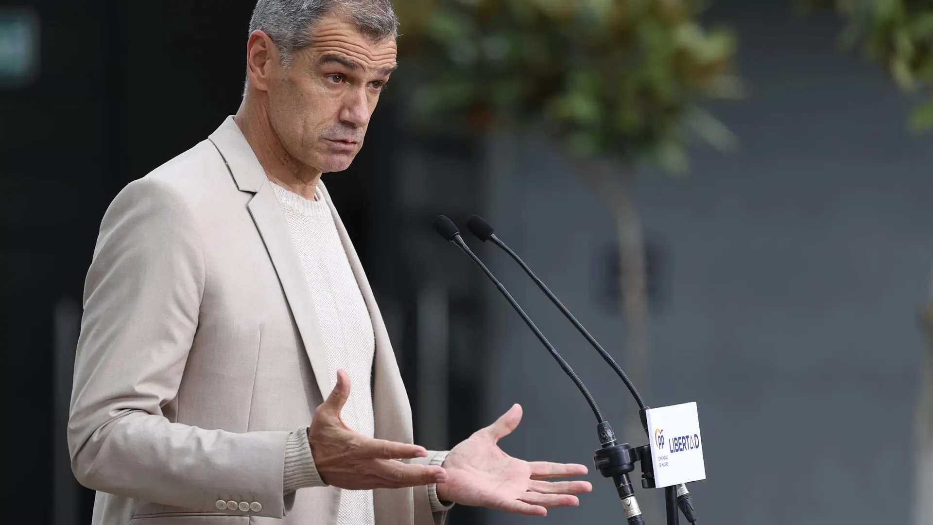 Toni Cantó durante un acto electoral en Madrid