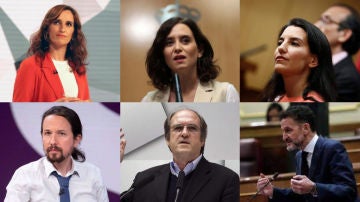 Los seis candidatos a las elecciones madrileñas del 4M