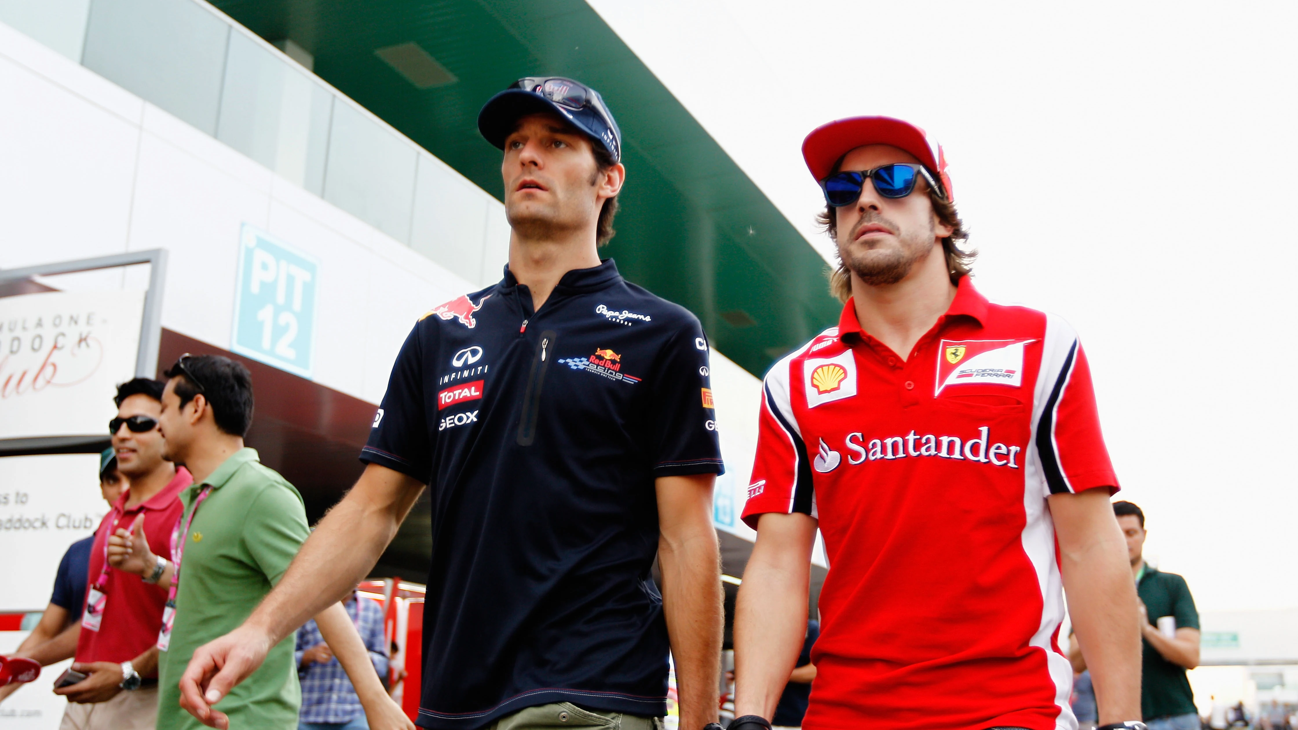 Mark Webber y Fernando Alonso