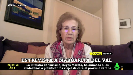 Margarita del Val muestra su preocupación por la capacidad de contagio de los vacunados: "Habrá algún susto" Margarita del Val muestra su preocupación por la capacidad de contagio de los vacunados: "Habrá algún susto"