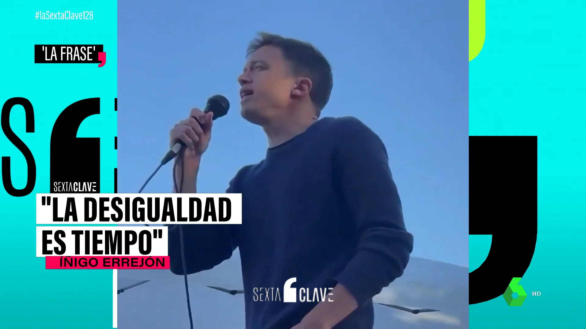 La definición de Íñigo Errejón de la desigualdad: "La desigualdad es tiempo"