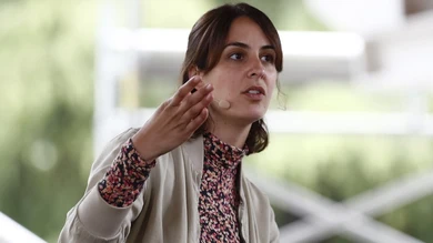 Rita Maestre en un acto de Más Madrid Rita Maestre en un acto de Más Madrid