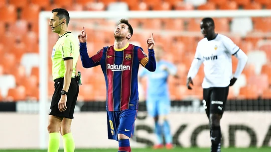 Lionel Messi celebra un gol Lionel Messi celebra un gol