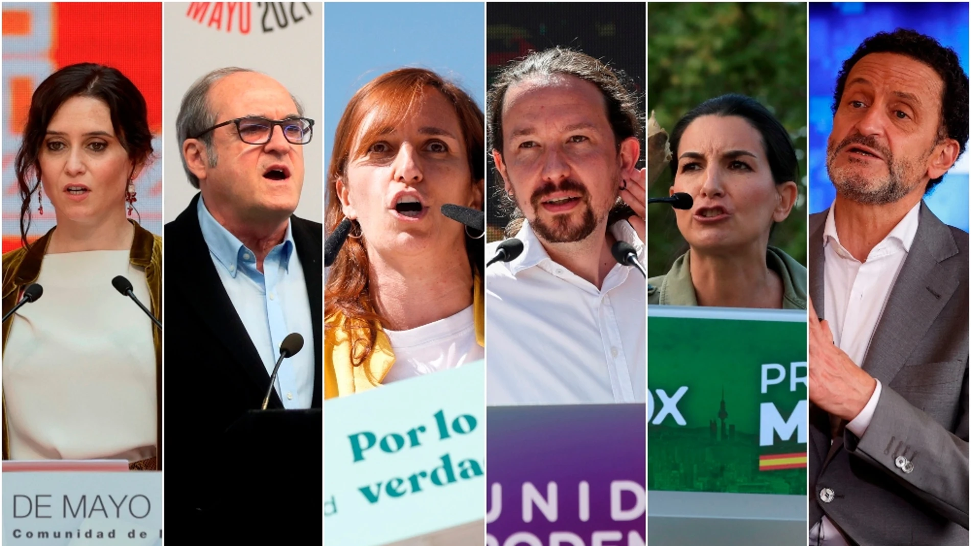 Los candidatos a la presidencia de la Comunidad de Madrid en las elecciones del 4 de mayo