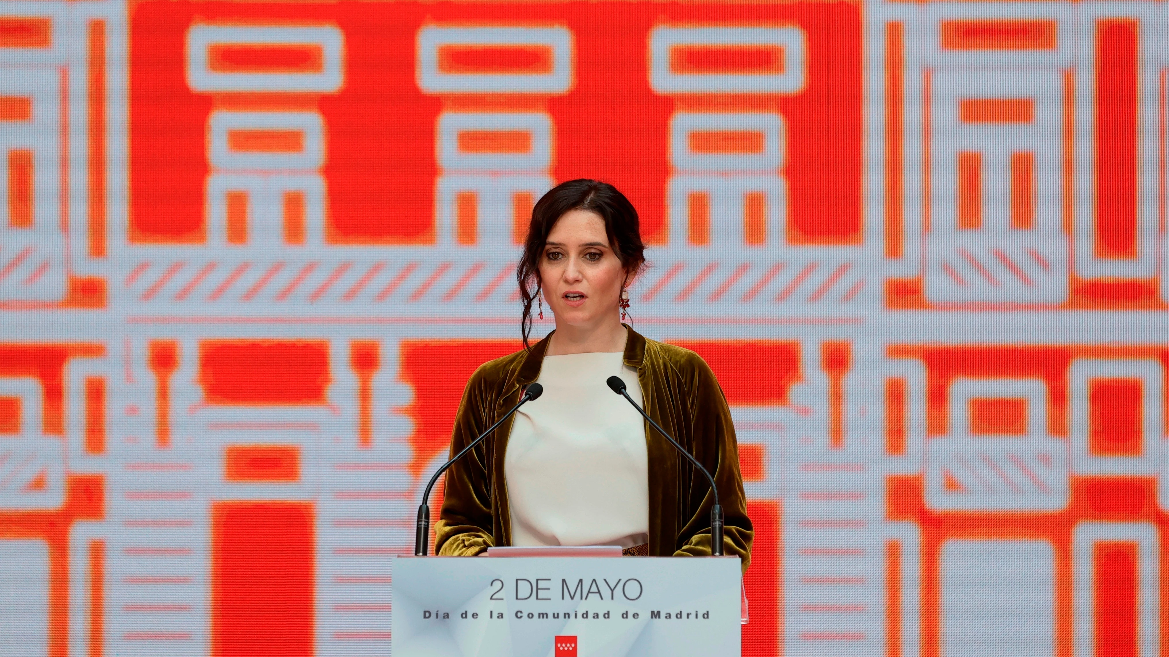 Isabel Díaz Ayuso, en los actos del 2 de mayo