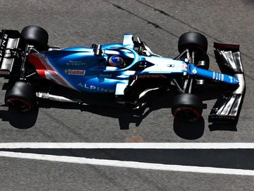 Fernando Alonso, con el Alpine Fernando Alonso, con el Alpine