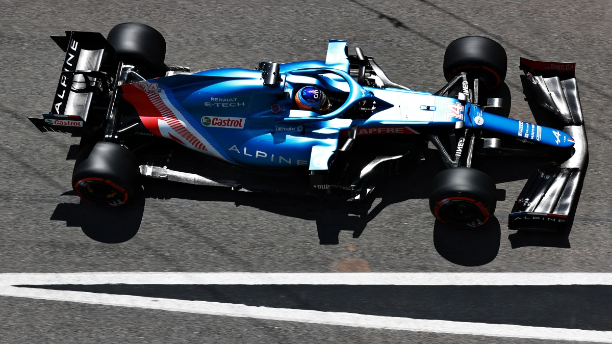 Fernando Alonso, con el Alpine