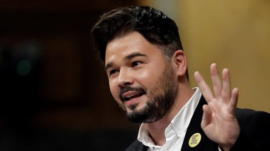 El portavoz de ERC, Gabriel Rufián, en el Congreso de los Diputados El portavoz de ERC, Gabriel Rufián, en el Congreso de los Diputados