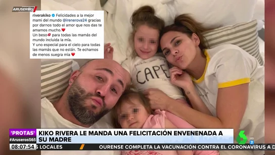 La felicitación con dardo incluido de Kiko Rivera a Isabel Pantoja por el Día de la Madre La felicitación con dardo incluido de Kiko Rivera a Isabel Pantoja por el Día de la Madre
