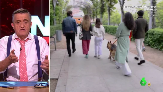 La reacción de Wyoming al ver el paseo de Monasterio con su perro: "¡Mirad cómo tira, parece que le pasea él a ella!" La reacción de Wyoming al ver el paseo de Monasterio con su perro: "¡Mirad cómo tira, parece que le pasea él a ella!"