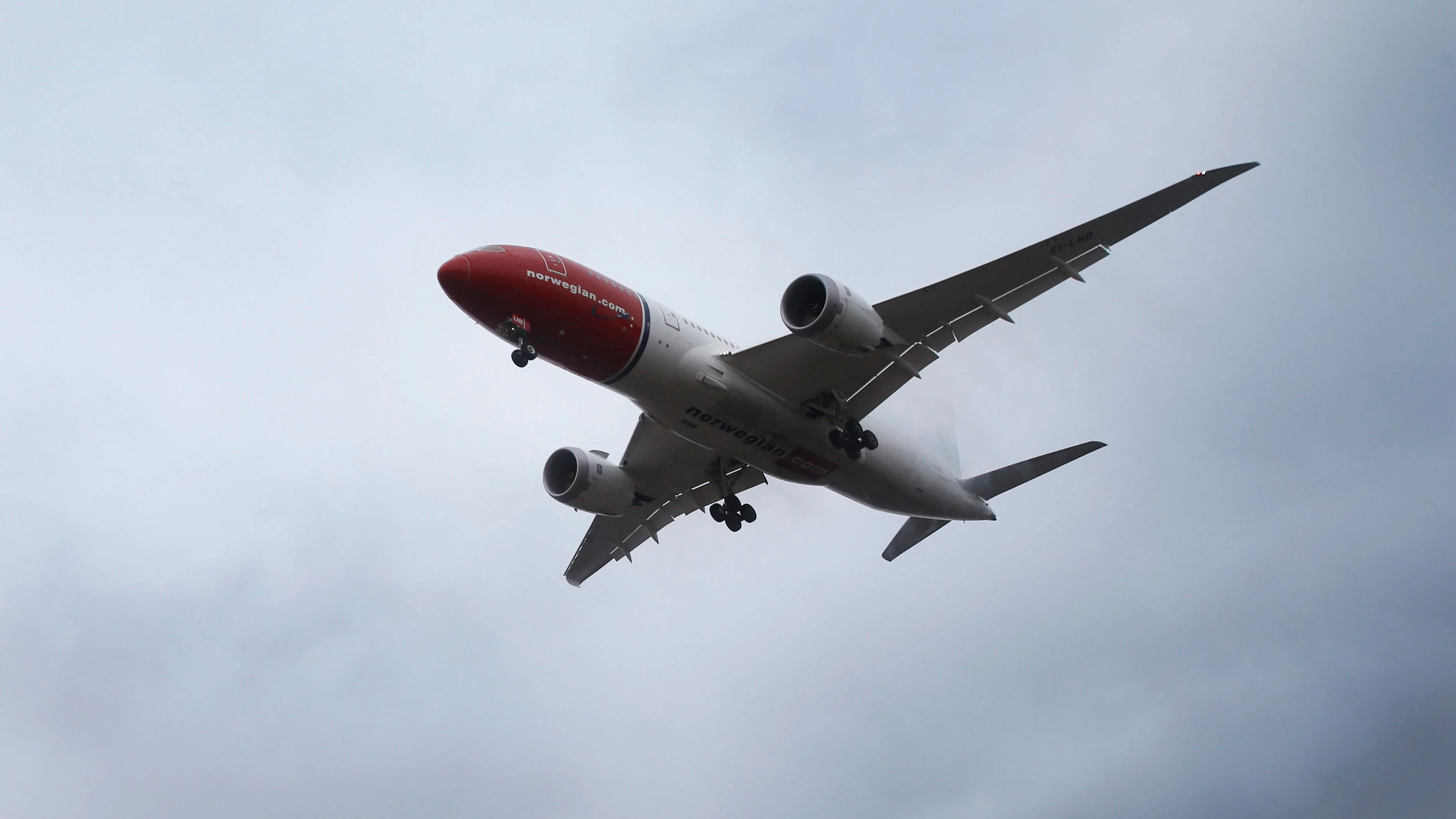 Un avión de la aerolínea noruega Norwegian