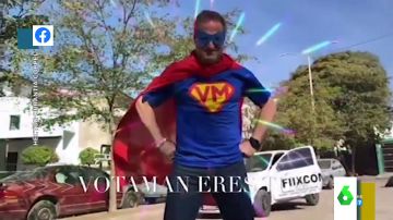 La surrealista campaña electoral de 'Votaman', el candidato mexicano que pide el voto disfrazado de superhéroe